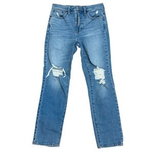 Madewell Blue Straight Leg Jeans